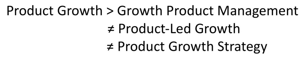 what product growth is not