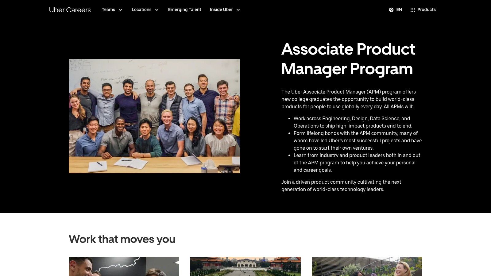 Uber Associate Product Manager (APM) Program