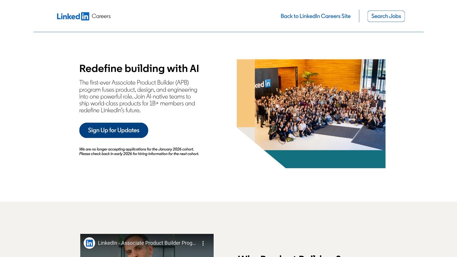 LinkedIn Associate Product Builder (APB) Program