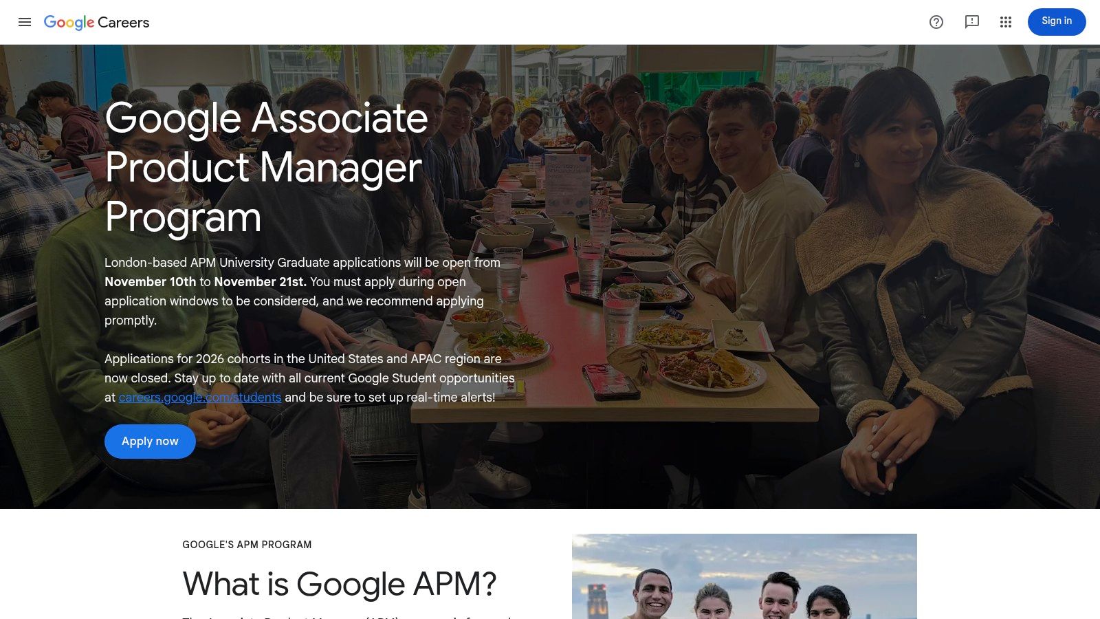 Google Associate Product Manager (APM) Program