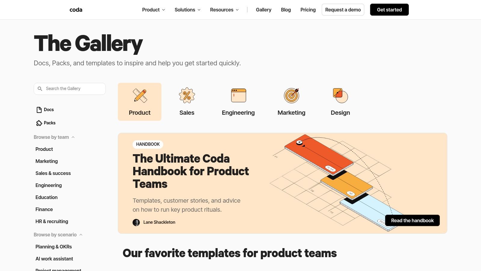 Coda Gallery for Product Teams