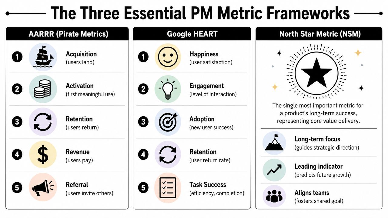 The Three Essential PM Metric Frameworks